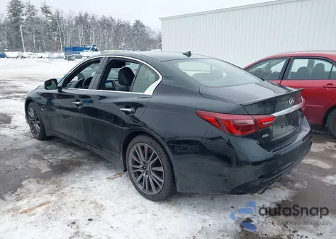 2018 Infiniti Q50 Red Sport 400 из США, поврежденный, VIN JN1FV7AR3JM481764